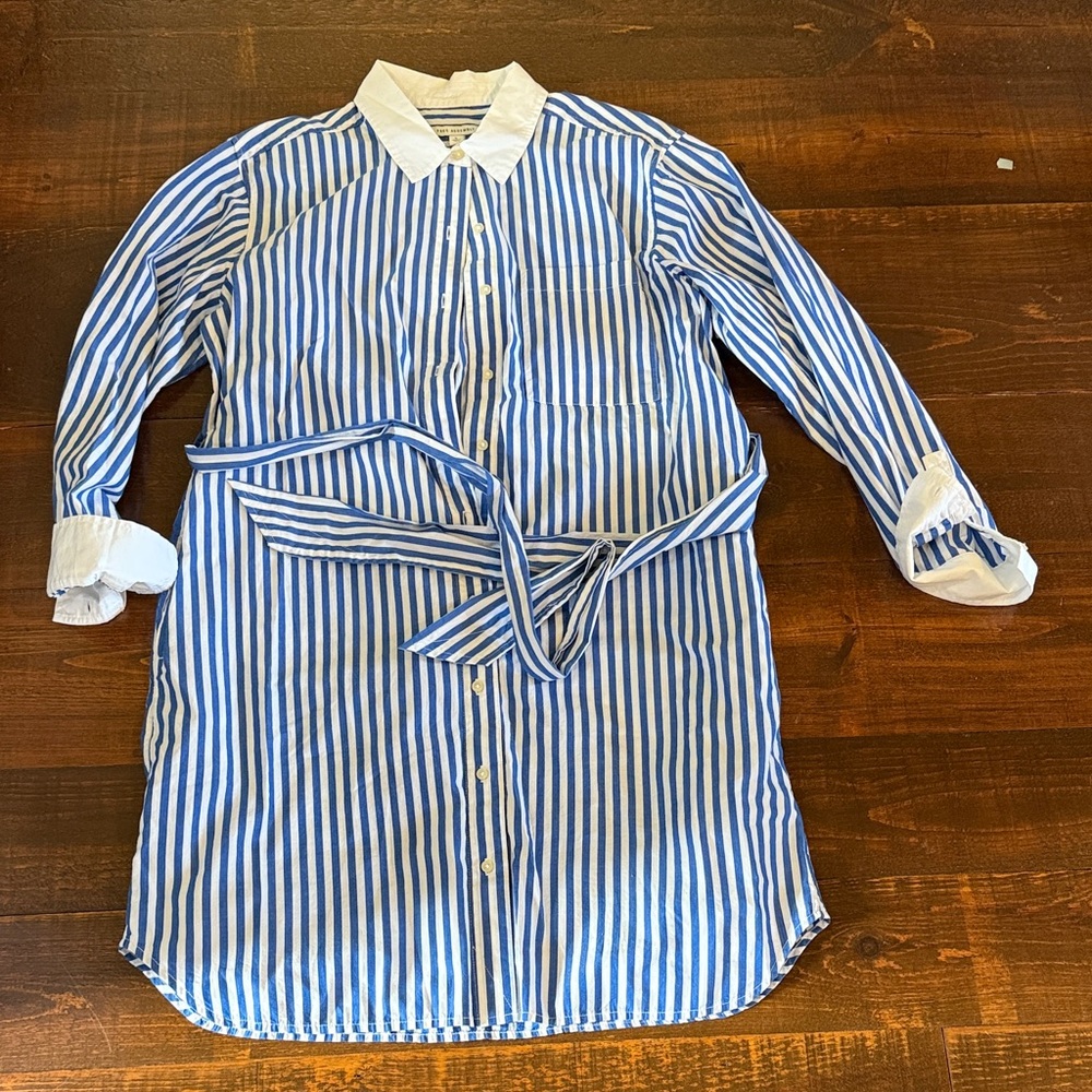 Stripes shirt dress